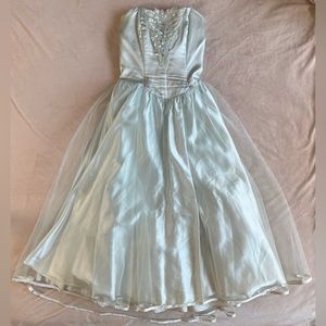 Vintage Satin Prom Dress Size 1